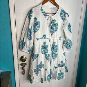 Debbie Katz Alvin airy cotton babydoll mini dress tunic cover-up